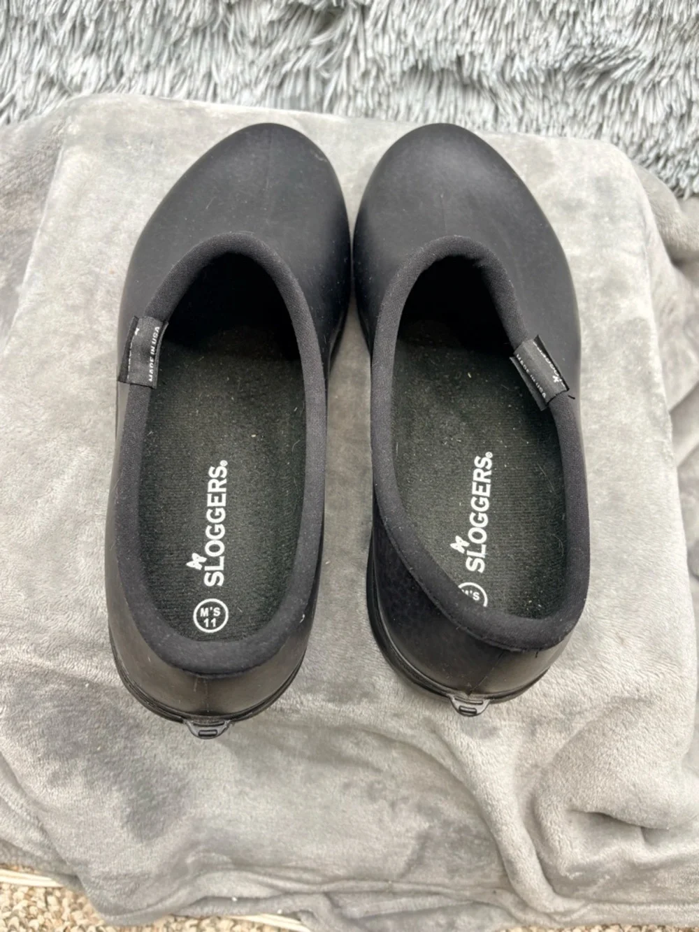 Sloggers Shoes Mens 11 Black Rain Garden Outdoor Waterproof Traction